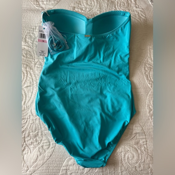 NWT Anne Cole Turquoise Swimsuit size 10 - Picture 2 of 5